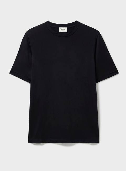 ZQ Merino Wool Jersey Super 120s Stretch Black T-Shirt