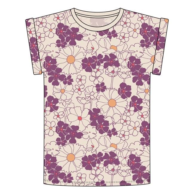 DEDICATED - T-shirt Visby Flower Power