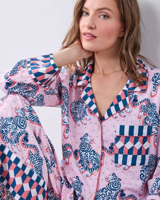 Tiger Queen - Eco Satin Rittenhouse Set - Blush & Bashful