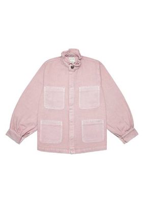 Pablo Denim Jacket in Peony Pink