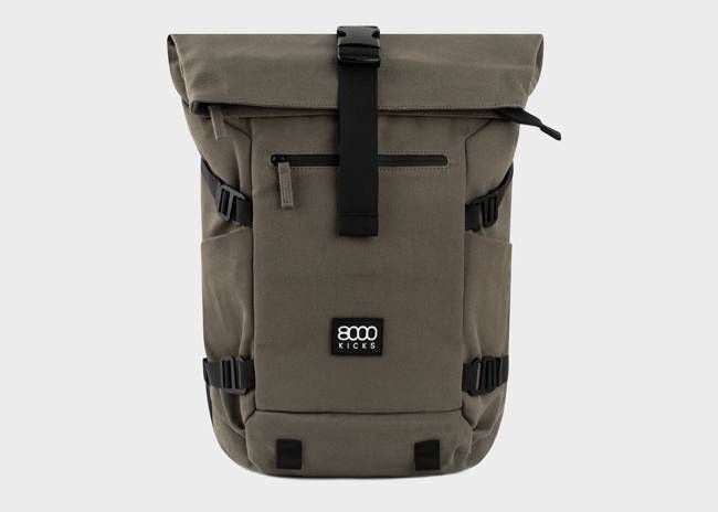 Nomad Hemp Rolltop Backpack in Dark Green