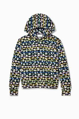 Rainbow Stripe Leopard Crazysoft Hoodie
