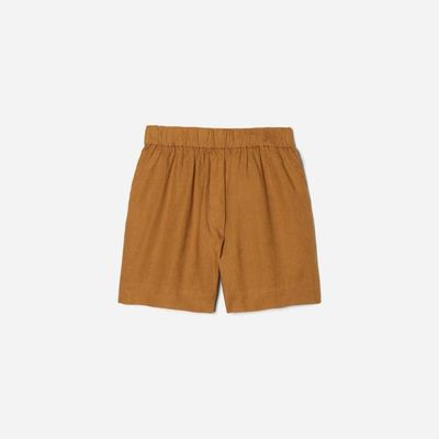The Linen Boxer Short | Tawny Brown