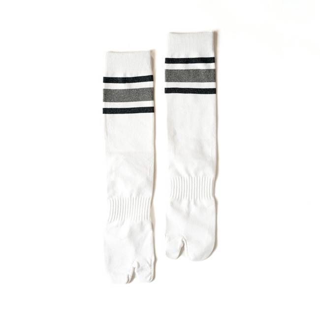 NODAL Tabi Gym Sock – White | Made in Japan