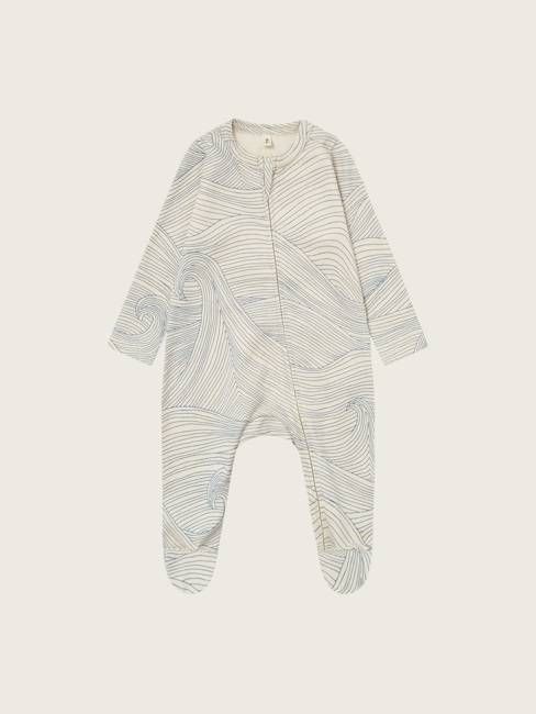 Seascape Zip Sleepsuit Undyed