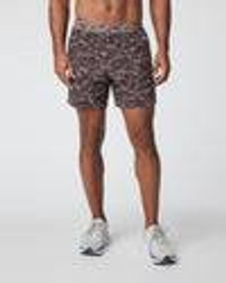 Maverick Volley Short | Dark Umber Zion Hybrid Shorts | Vuori