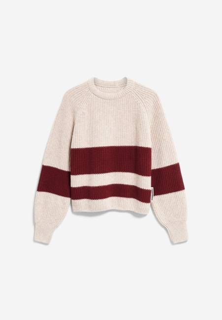 GESTREIFTER RIPPSTRICK PULLOVER