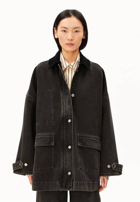 JEANSJACKE CORDKRAGEN