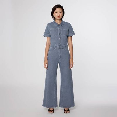 TWITTER Minimal Stretch - Short Sleeve Overall - Slate Grey