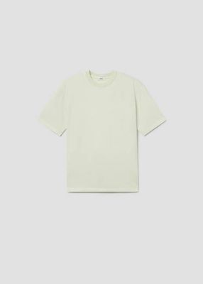 Asha Mock Neck Tee in Mint Cream