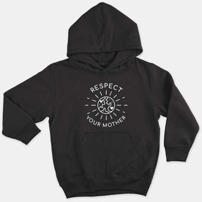Respect Your Mother Kids Hoodie (Unisex)