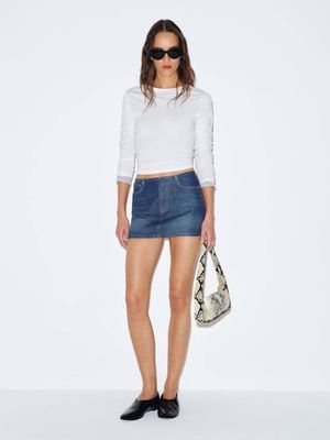 Rylee Low Rise Denim Mini Skirt