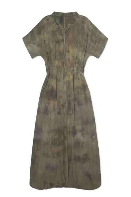 Shadow Collar Flow Dress