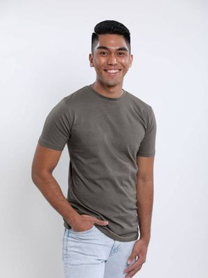 Organic Extra Long Slim T-Shirt (Dark Grey)