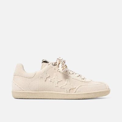 Plus Duke Cremefarbener Canvas-Sneaker - Herren