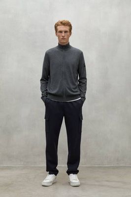 GREY MANDARINA KNITTED JACKET