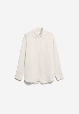 INEN BLEND SHIRT BLOUSE | oatmilk