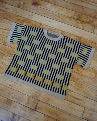 Bauhaus Short Sleeve Sweater Tee - Peridot