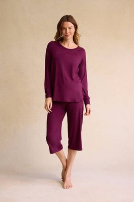 Relaxed Long Sleeve Top + Capri Pant