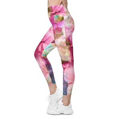 Made to order floral Leggings with pockets