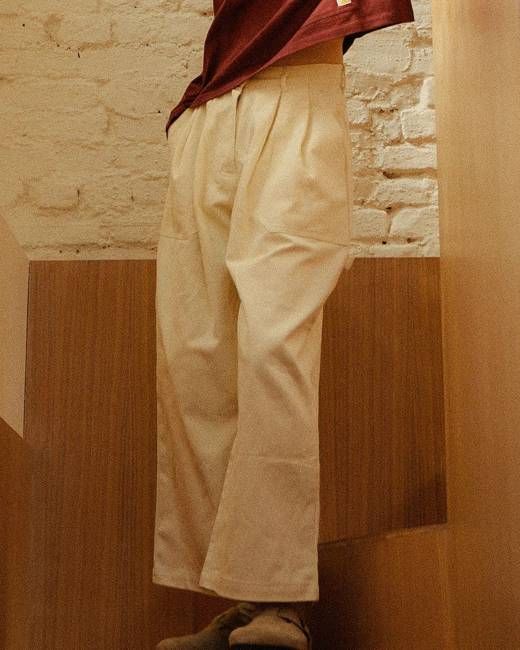 L F Markey Workpant Cream