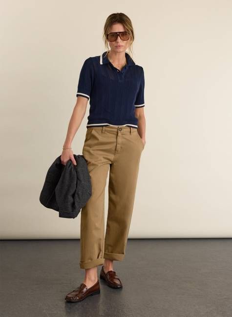 Janice Knitted Polo Top