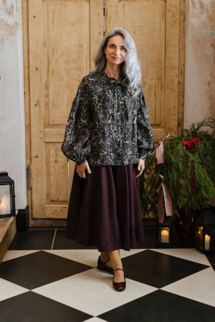 Classic Skirt, Twill Linen