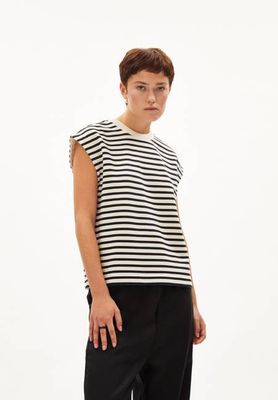 ARANJAA STRIPE | ungefärbt - schwarz