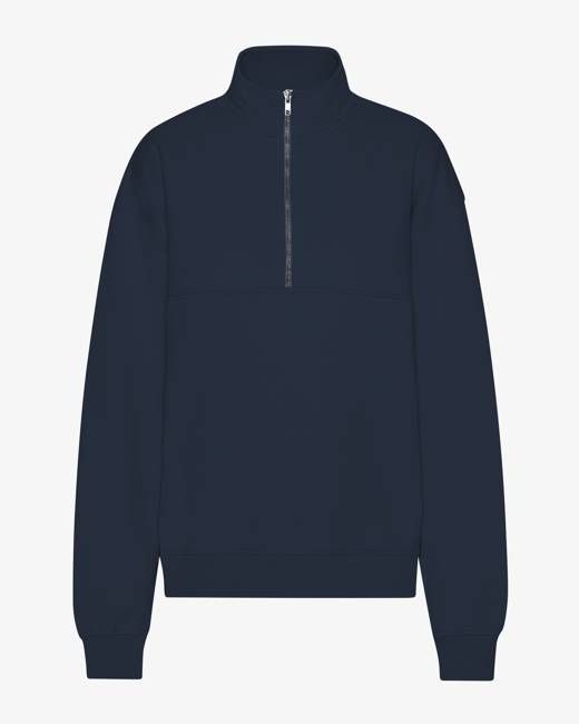 Organic Quarter Zip - Navy Blue