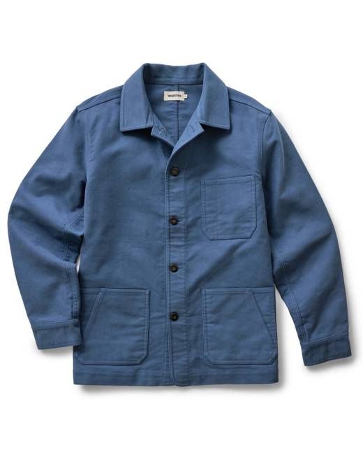 The Ojai Jacket in French Blue Moleskin