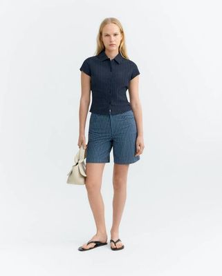 Shorts, Streifen, Naturfarbe, Railway Luisa