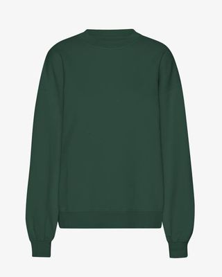 Organic Oversized Crew - Emerald Green