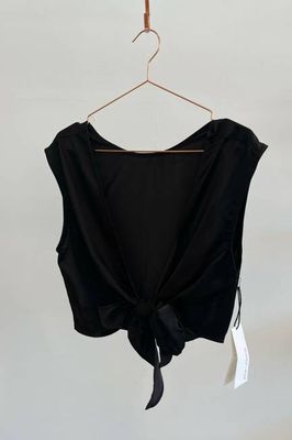 Sample Sale Valentina Top in Silky Black