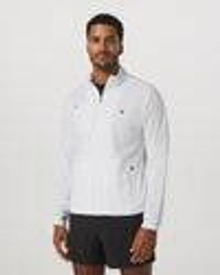 Venture Track Jacket – Men's White Logo Graphic Jacket – Jackets & Hoodies – Vuori