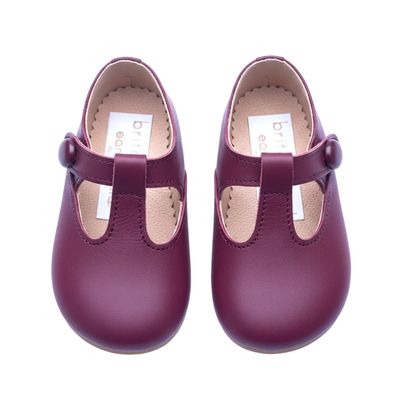 Britannical x Early Days - Alex Pre-Walker Babyschuhe - So Burgunderrot