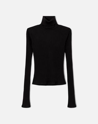 Hanes Ribbed Turtleneck - Black