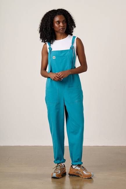 Original - Cotton Dungarees in Pagoda Blue
