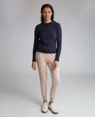 Zadie Organic Cotton Trousers In Crepe