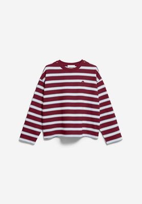ICONIC Å FRANKAA BOLD SWEATSHIRT | velvet red-soft blue-undyed