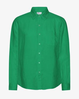 Linen Shirt - Kelly Green