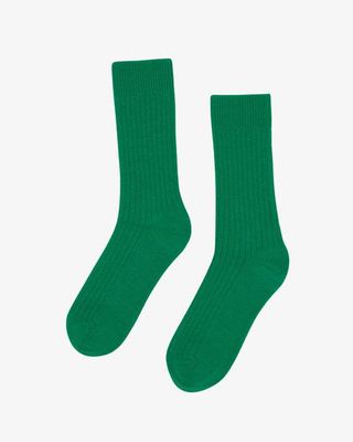 Merino Wool Blend Sock - Kelly Green
