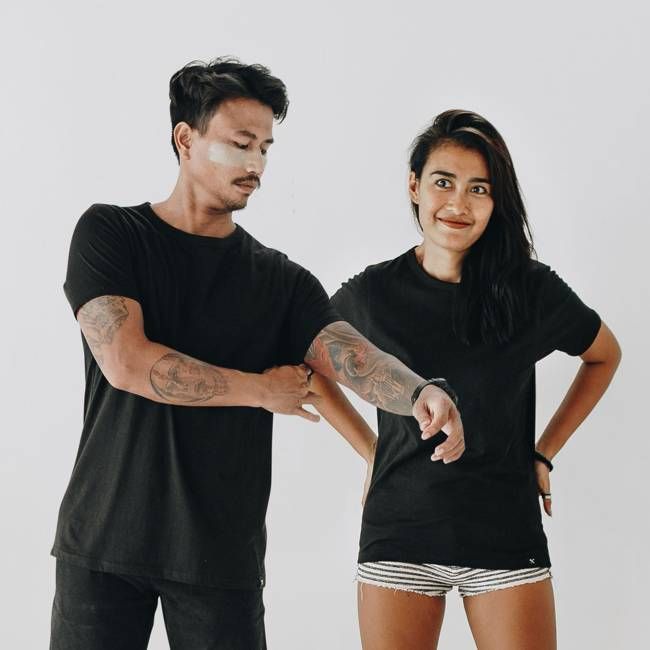 T-shirt - unisex - biologisch katoen - zwart