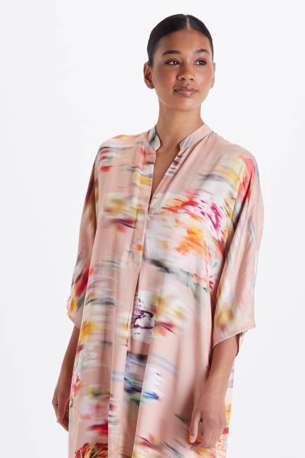 Kerala Blouse - Flower Blur Print