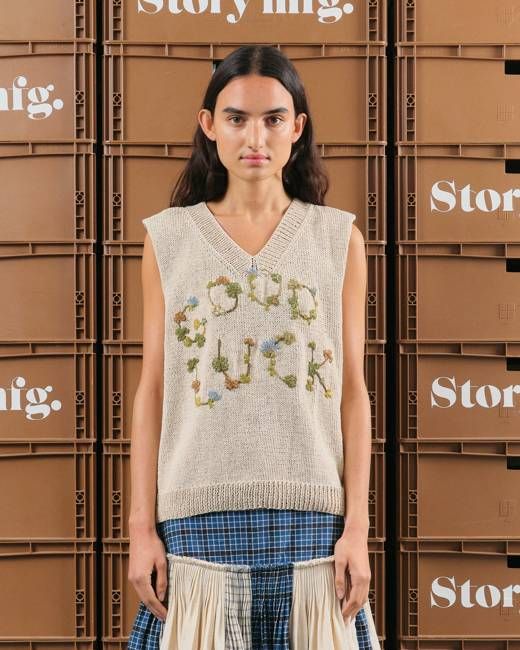 Party Knit Vest - Good Luck