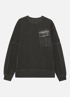 RELAXED CREW SWEAT DARK GREY