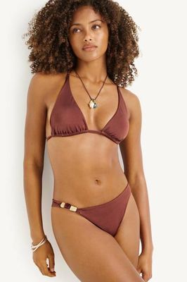 Terra Halter Triangle Top - Red Ochre EcoShimmer
