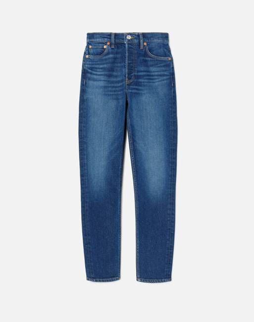 Comfort Stretch High Rise Ankle Crop - Deep Sapphire
