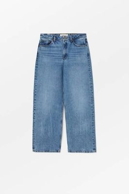 Willow wide jeans - Worn mid blue