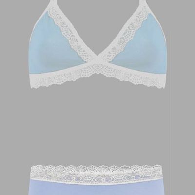 Set: Bio BH+ Hipster, Spitze lichtblau - kaufen