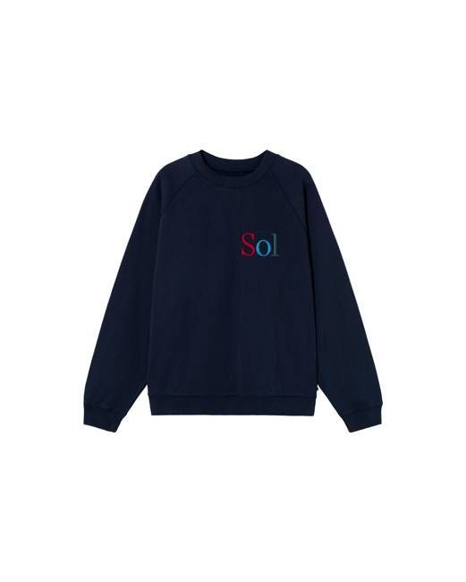 Embroidered sol type Pepe sweatshirt